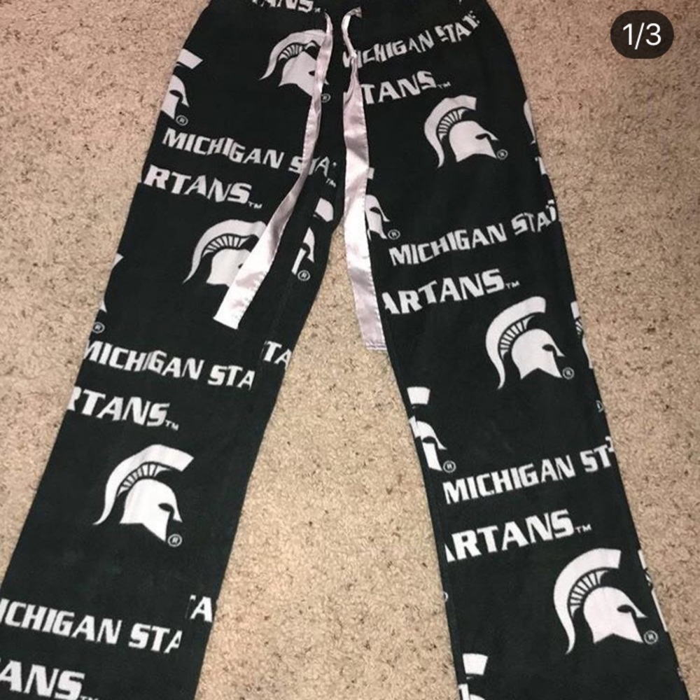 MSU fuzzy pj pants